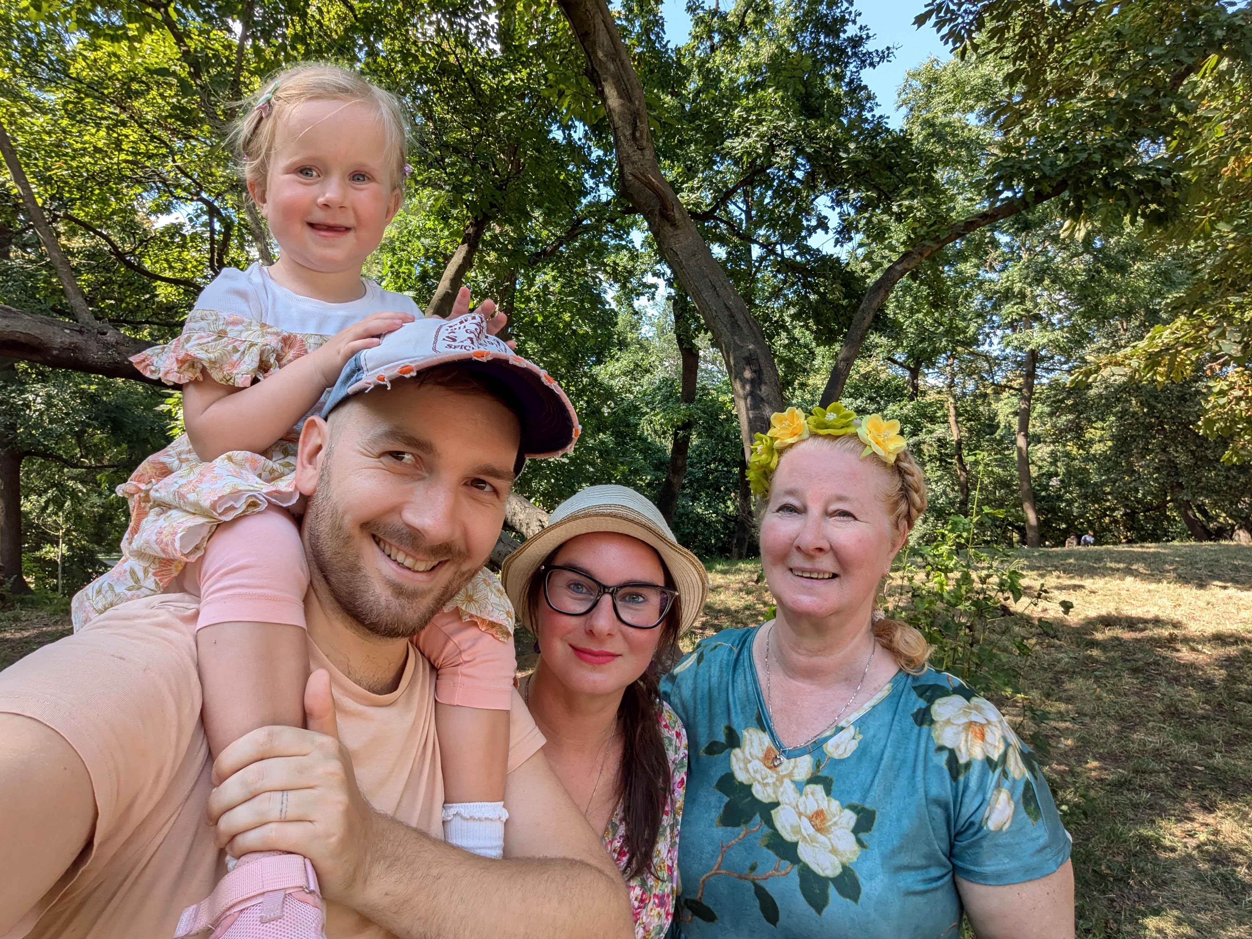 Patrik's wife smiling